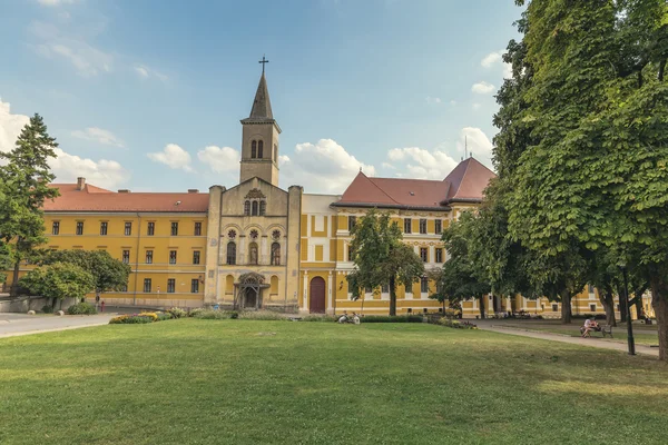 St. Stephen's Square in Pecs of Hungary in 16 august 2016 — Stock Photo, Image