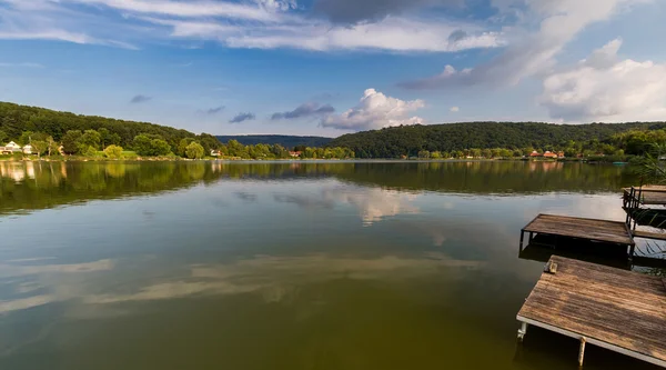 南ハンガリーで Orfu 湖のパノラマ — ストック写真