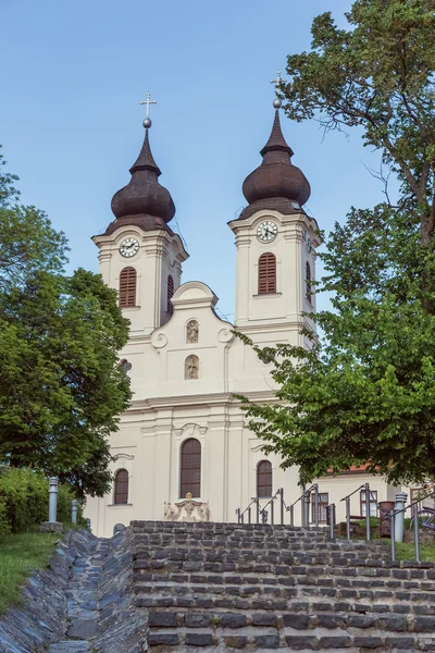 Vew of Tihany Abbey at Lake Balaton in Hungary — Stock Photo, Image