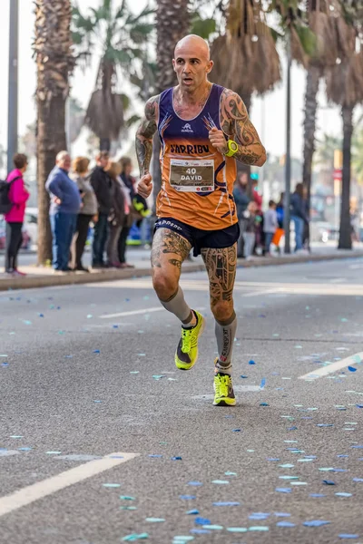 David Guiamet corredor de 10000m, en "Corredores del campeonato de abeto — Foto de Stock