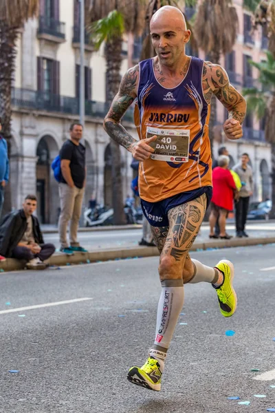 David Guiamet corredor de 10000m, en "Corredores del campeonato de abeto — Foto de Stock