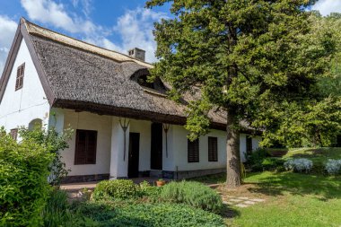 Typical house in the village Szigliget from Hungary clipart