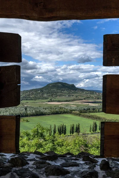 Vista do castelo de Szigliget na Hungria — Fotografia de Stock