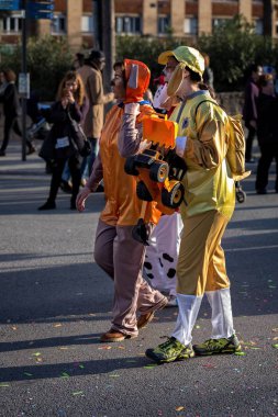 Barcelona İspanya karnaval geçit