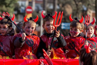 Barcelona İspanya karnaval geçit