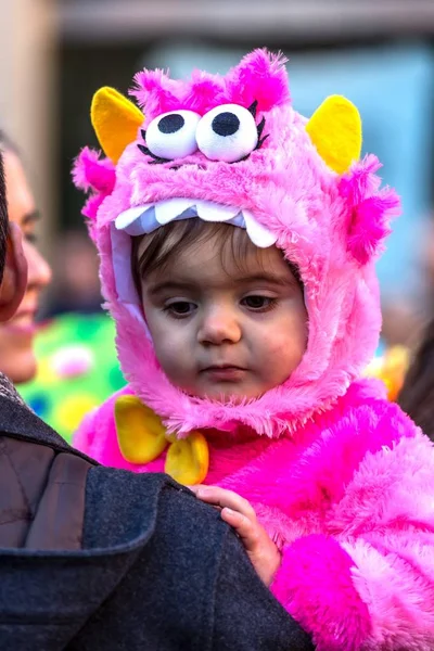 Carnaval optochten in Barcelona Spanje — Stockfoto