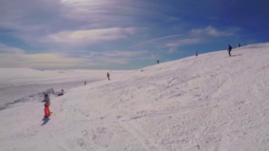 İspanya, Masella Pirenelerde dağda kayak. 13. 02. 2016 İspanya