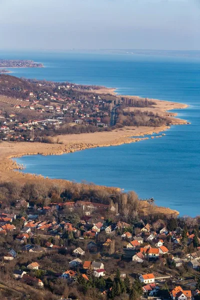 Lago Balaton na Hungria de cima — Fotografia de Stock