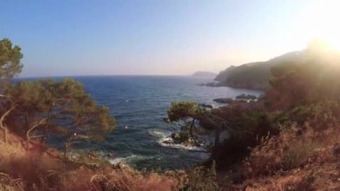 Yaz (Catalonia, Costa Brava İspanyol sahilde detay)