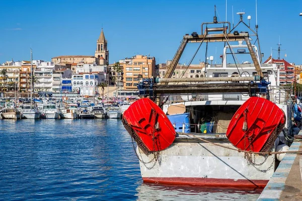 Fisher boat in the harbor Palamos in Spain, 14 May 2017 — Stock Photo, Image