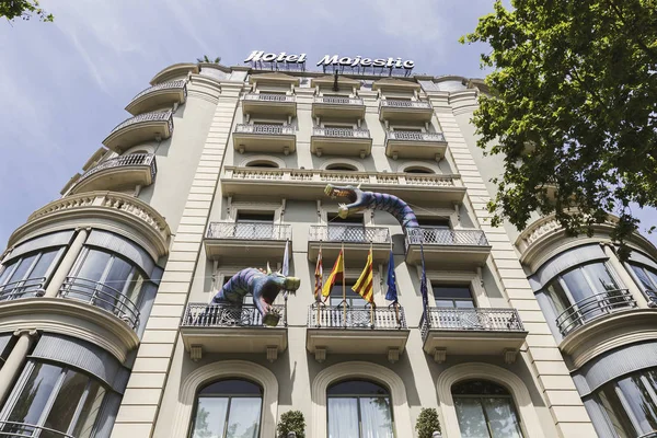 Barcelona, Espanha. Hotel Majestic em Passeig de Gracia — Fotografia de Stock