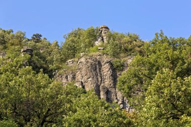 Macar bir dağdan Badacsony manzara