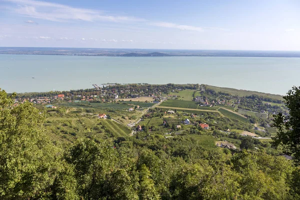 Paysage depuis un lac Balaton en Hongrie — Photo