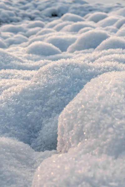 Tekstur musim dingin yang bagus dari salju — Stok Foto
