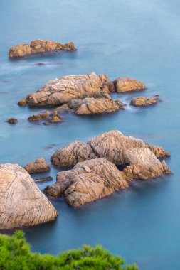 Costa Brava İspanya'da kıyı güzel detay