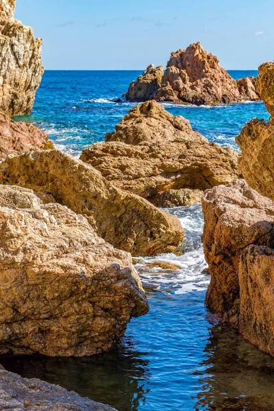 Detail der spanischen Küste — Stockfoto