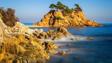 Costa Brava, Playa de Aro 'daki İspanyol sahilinin güzel detayları.