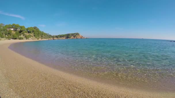 Detail Spanish Coast Summer Catalonia Costa Brava — Stock Video
