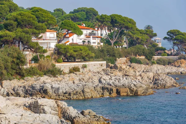 Nice detalhe da Costa Brava costeira em Espanha, La Fosca — Fotografia de Stock