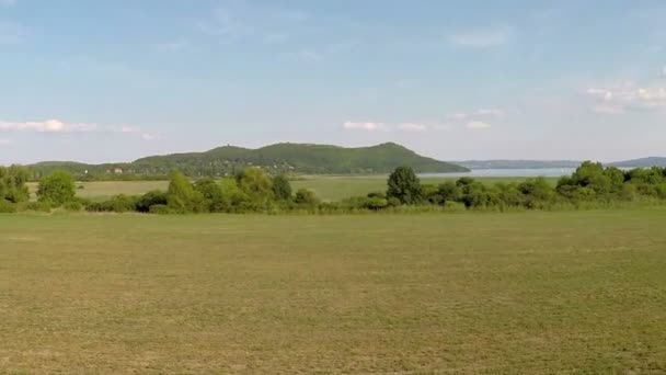 Filmati Rallentatore Dal Treno Ungheria Penisola Tihany — Video Stock