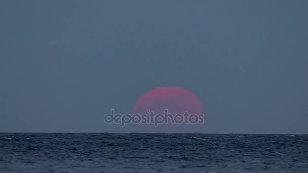 Super Moon time lapse footage in Spain, 31. janvier 2018 