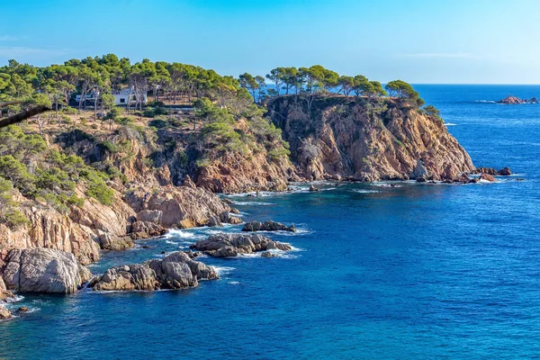 Bonito detalle de Costa Brava costera en España, La Fosca — Foto de Stock