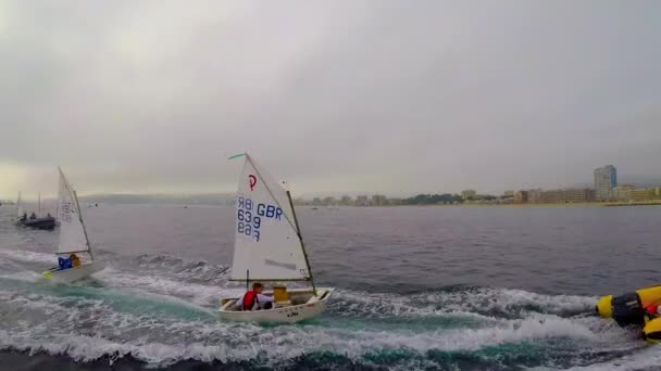 29Th International Palamos Optimist Trophy 2018 13Th Nations Cup Feb — Stock Video