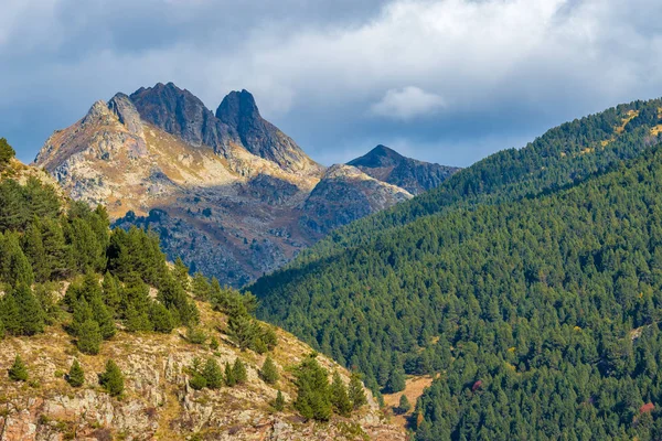 Nice landscape from a mountains in country Andorra — Stock Photo, Image