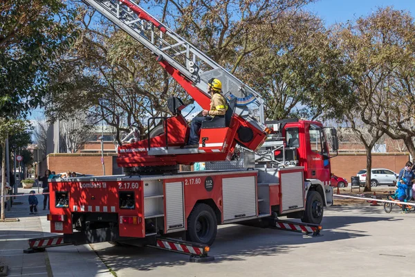 Exposição de bombeiros em Palamos 10 de março de 2018, Espanha — Fotografia de Stock