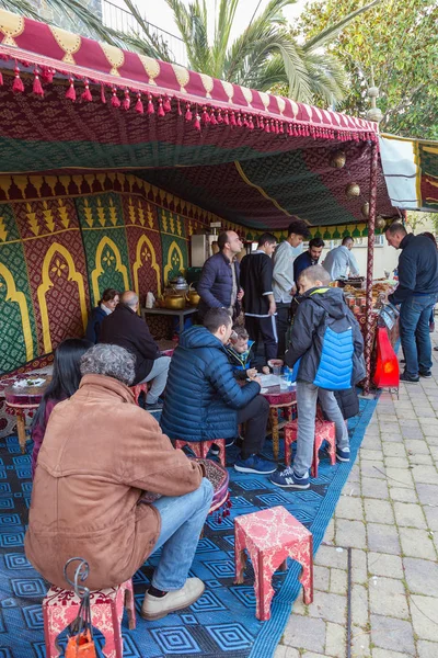 Festiwal średniowieczny rynek w hiszpańskiej wsi Calonge — Zdjęcie stockowe