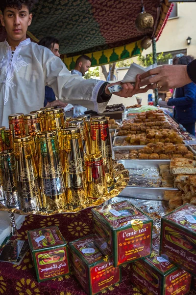 Фестиваль середньовічного ринку в іспанському селі Calonge — стокове фото