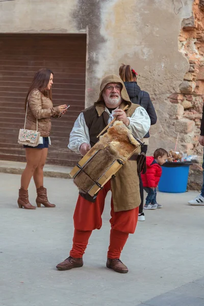 Φεστιβάλ μεσαιωνικής αγοράς στο ισπανικό χωριό Calonge — Φωτογραφία Αρχείου