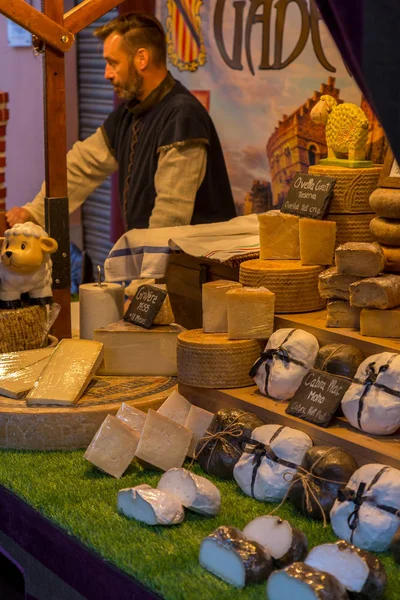 Mittelalterliches Marktfest in spanischem Dorf Calonge — Stockfoto