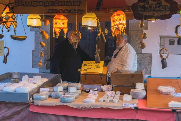 Mittelalterliches Marktfest in spanischem Dorf Calonge — Stockfoto