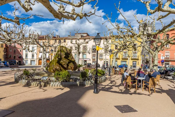 Güzel eski taş evler İspanya