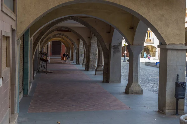 Schöne alte Steinhäuser in Spanien — Stockfoto