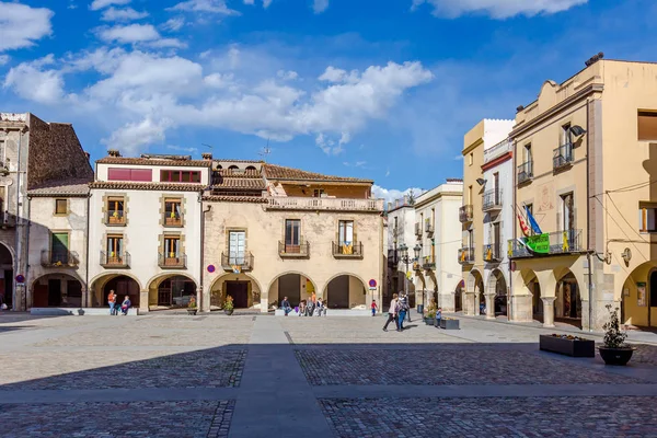 Beautiful old stone houses in Spain — Stock Photo, Image