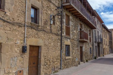 İspanyol antik köy güzel eski taş evler