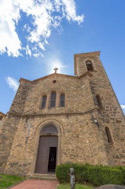 İspanyol antik köy güzel eski taş evler