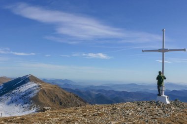İspanyol yataydan güzel dağ Montseny