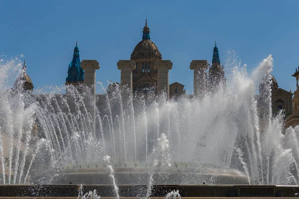 Katalanisches Nationalmuseum für Kunst in Barcelona. 04. 16. Spanien 2018 — Stockfoto