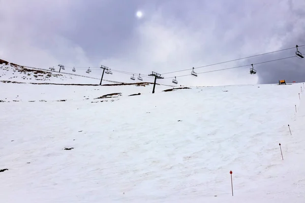 Pirenes dağındaki İspanyol kayak merkezi, Masella — Stok fotoğraf