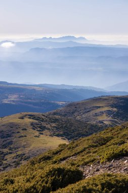 İspanyol dağı Montseny 'den güzel bir dağ efekti
