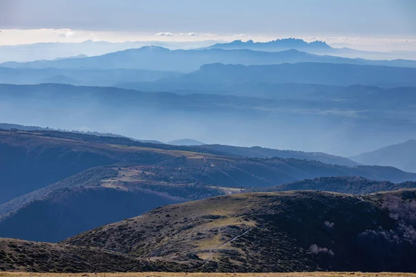 Belo efeito de montanha da montanha espanhola Montseny — Fotografia de Stock