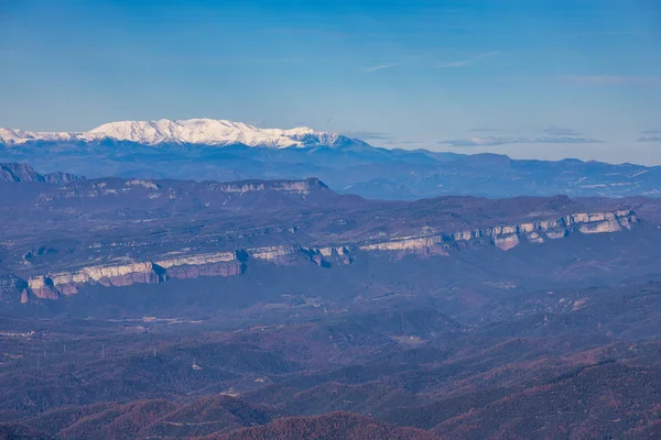 Vacker fjälleffekt från spanska berget Montseny — Stockfoto