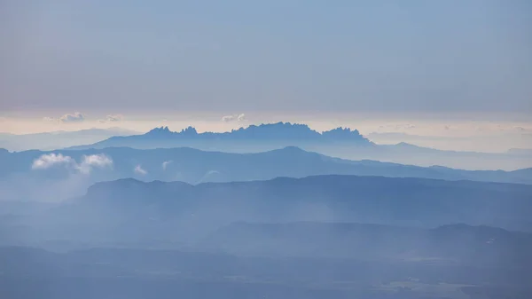 İspanyol dağı Montseny 'den güzel bir dağ efekti — Stok fotoğraf