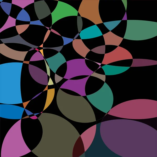 Abstract Vector Background Circles Waves Roundness Curves Shapes — 스톡 벡터