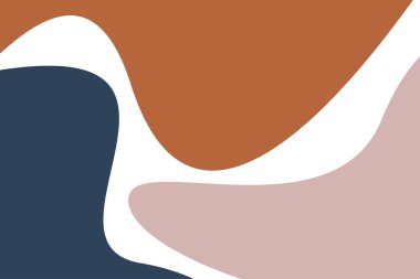 Geo colors, abstract shape on white background