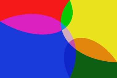 Abstract vector background, with circles, waves, roundness and curves shapes, vivid colors