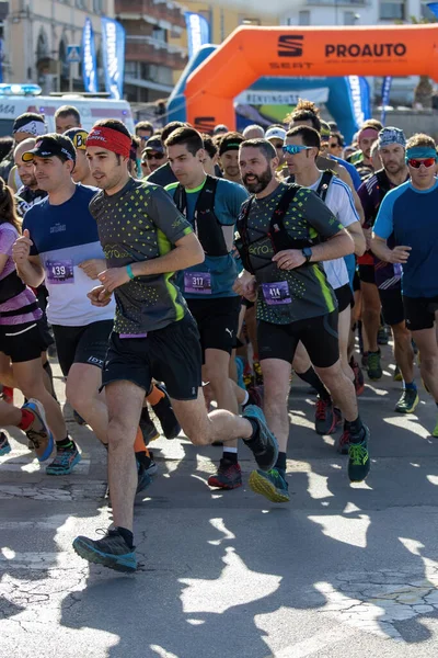 Crosslauf Spanischen Dorf Palamos Katalonien Trail Costa Brava 800M Crosslauf — Stockfoto